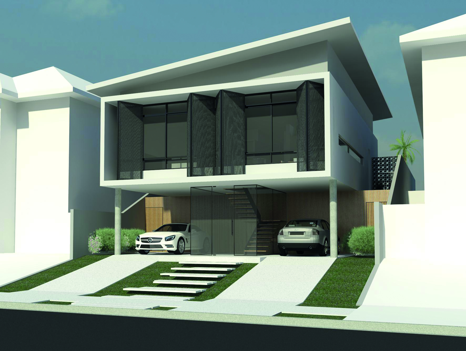 FACHADAS TÊXTEIS REVESTO BRISE CAMARÃO